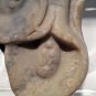 Early Chinese white Jade? pebble Pendant of flowers