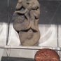 Early Chinese white Jade? pebble Pendant of flowers