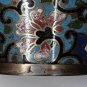 Japanese Champlevé cloisonné Bronze vase with florals and Butterfly's