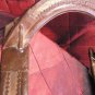 18thc Indian teak and hand tooled iron saddle