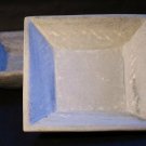 Hand carved white marble plate