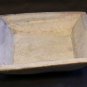 Hand carved white marble plate