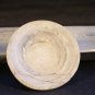 Hand carved white Marble round plate 9.25"