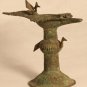 19th c lost was bronze oil lamp from Orissa