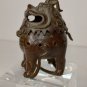 Chinese bronze Foo Lion Miniature Censor