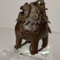 Chinese bronze Foo Lion Miniature Censor