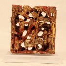 19thc Chinese carved Lacquered and gilded wood panel sale