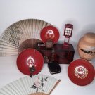 Vintage Japanese group lot Silver Gold Komai Lacquer Fans Sale
