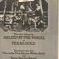 1975 ASLEEP AT THE WHEEL TEXAS GOLD POSTER TYPE AD