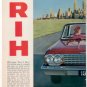 * 1962 HERTZ RENT A CAR CHEVY IMPALA PRINT AD 2-PAGE
