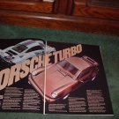 1976 1977 PORSCHE TURBO CARRERA VINTAGE CAR AD 2-PAGE