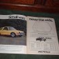 1976 AMC PACER VINTAGE CAR AD 2-PAGE