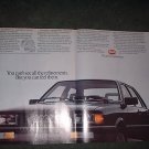 1985 1986 AUDI 4000S VINTAGE CAR AD 2-PAGE