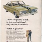 1966 PLYMOUTH BARRACUDA VINTAGE CAR AD