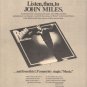 * 1976 JOHN MILES REBEL POSTER TYPE AD