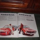 1970 JAVELIN VINTAGE CAR AD 2-PAGE