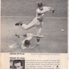 * 1963 VITALIS HAIR TONIC TONY KUBEK PHOTO AD