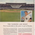 * 1963 MICKEY MANTLE NY YANKEES PHOTO AD