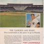 * 1963 MICKEY MANTLE NY YANKEES PHOTO AD