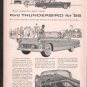 * 1956 FORD THUNDERBIRD PHOTO PRINT AD