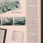 * 1956 CHEVY CORVETTE ARTICLE CAR AD PRINT 2-PAGE