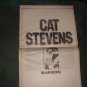 * 1971 CAT STEVENS POSTER TYPE PROMO AD