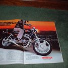 1983 HONDA 550 NIGHTHAWK MOTORCYCLE AD 2-PAGE