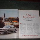 1983 AUDI 5000 TURBO DIESEL CAR AD 2-PAGE