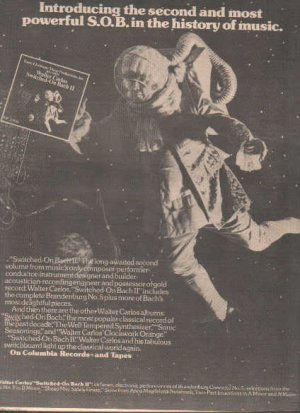 * 1974 WALTER CARLOS POSTER TYPE PROMO AD