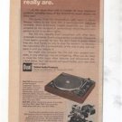 1977 DUAL 510 TURNTABLE AD