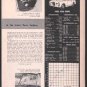 * 1956 1957 FACEL VEGA ROAD TEST CAR AD 3-PAGE