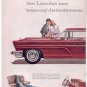 * 1960 LINCOLN CONTINENTAL VINTAGE CAR AD 2-PAGE