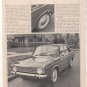 1967 1968 SUNBEAM ARROW VINTAGE ROAD TEST AD 4-PAGE