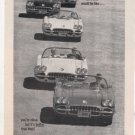1960 CHEVY CORVETTE VINTAGE CAR AD