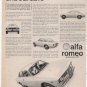 1965 1966 ALFA ROMEO VINTAGE CAR AD