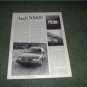 1983 AUDI 5000S 5000 S ROAD TEST AD 7-PAGE