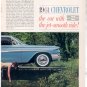 * 1961 CHEVY IMPALA SPORT COUPE CORVETTE PRINT AD 2-PG