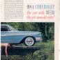 * 1961 CHEVY IMPALA SPORT COUPE CORVETTE PRINT AD 2-PG
