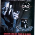 KIEFER SUTHERLAND 24 SEASON 2 PHOTO PROMO AD