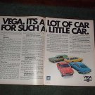 1971 CHEVY VEGA VINTAGE CAR AD