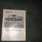 1967 1968 DODGE DART GT GTS VINTAGE CAR AD 383