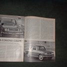 1967 TOYOTA CORONA COUPE ROAD TEST CAR AD 4-PAGE