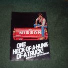 1983 NISSAN PICKUP TRUCK BROCHURE CAR AD 4-PAGE
