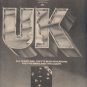 * 1978 UK POSTER TYPE PROMO AD