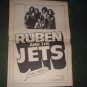 * 1973 RUBEN AND THE JETS POSTER TYPE PROMO AD