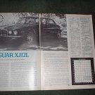 1977 JAGUAR XJ12L ROAD TEST CAR AD 2-PAGE