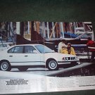 1989 BMW 5 SERIES 5-SERIES VINTAGE CAR AD 2-PAGE