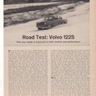 1962 VOLVO 122S 122 S ROAD TEST CAR AD