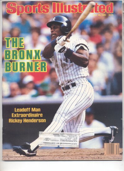 * 1986 SPORTS ILLUSTRATED NY RICKEY HENDERSON