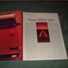 1984 NISSAN 300ZX 300 ZX TURBO DRIVING IMPRESION CAR AD
